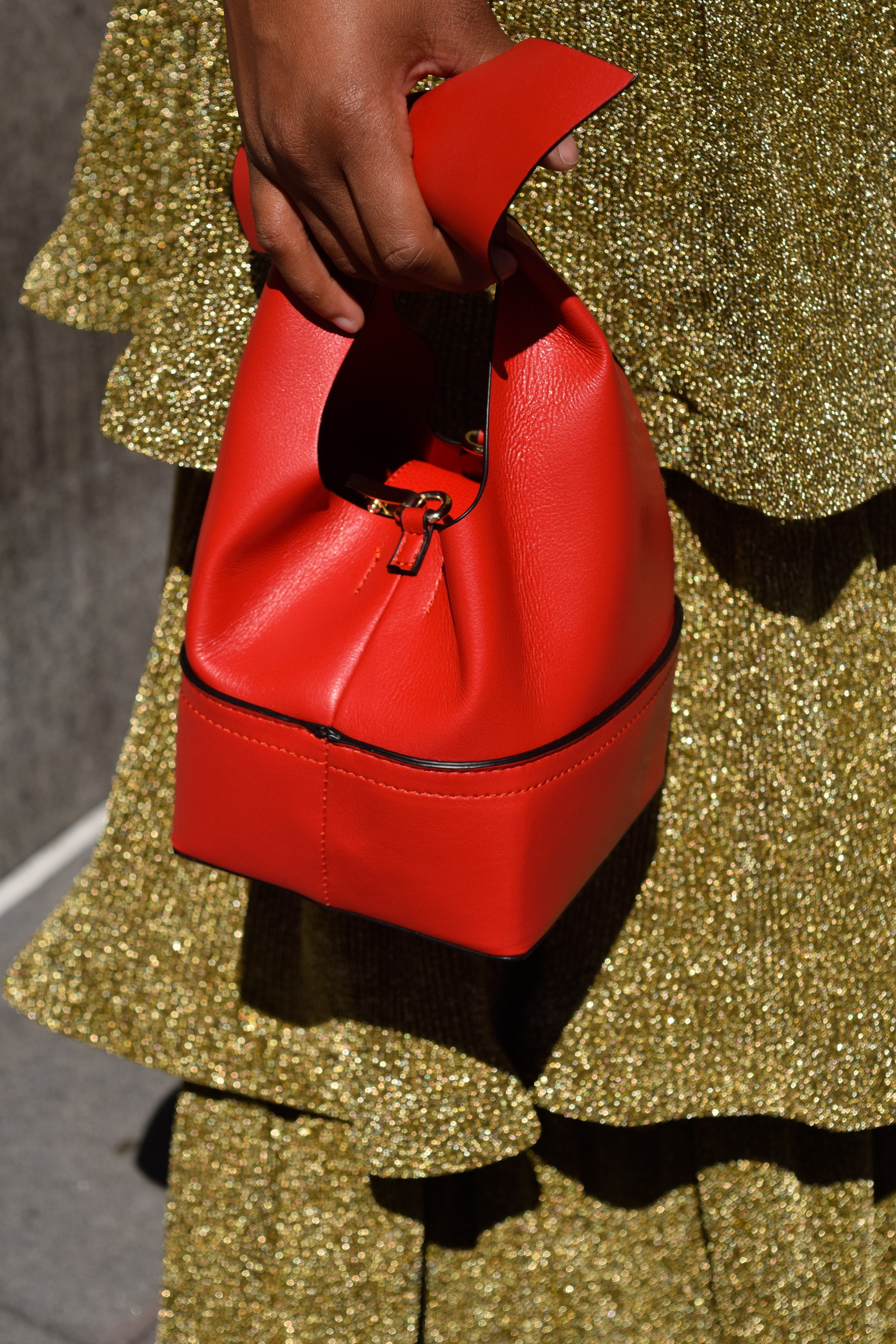 Zara Red Bow Handbag